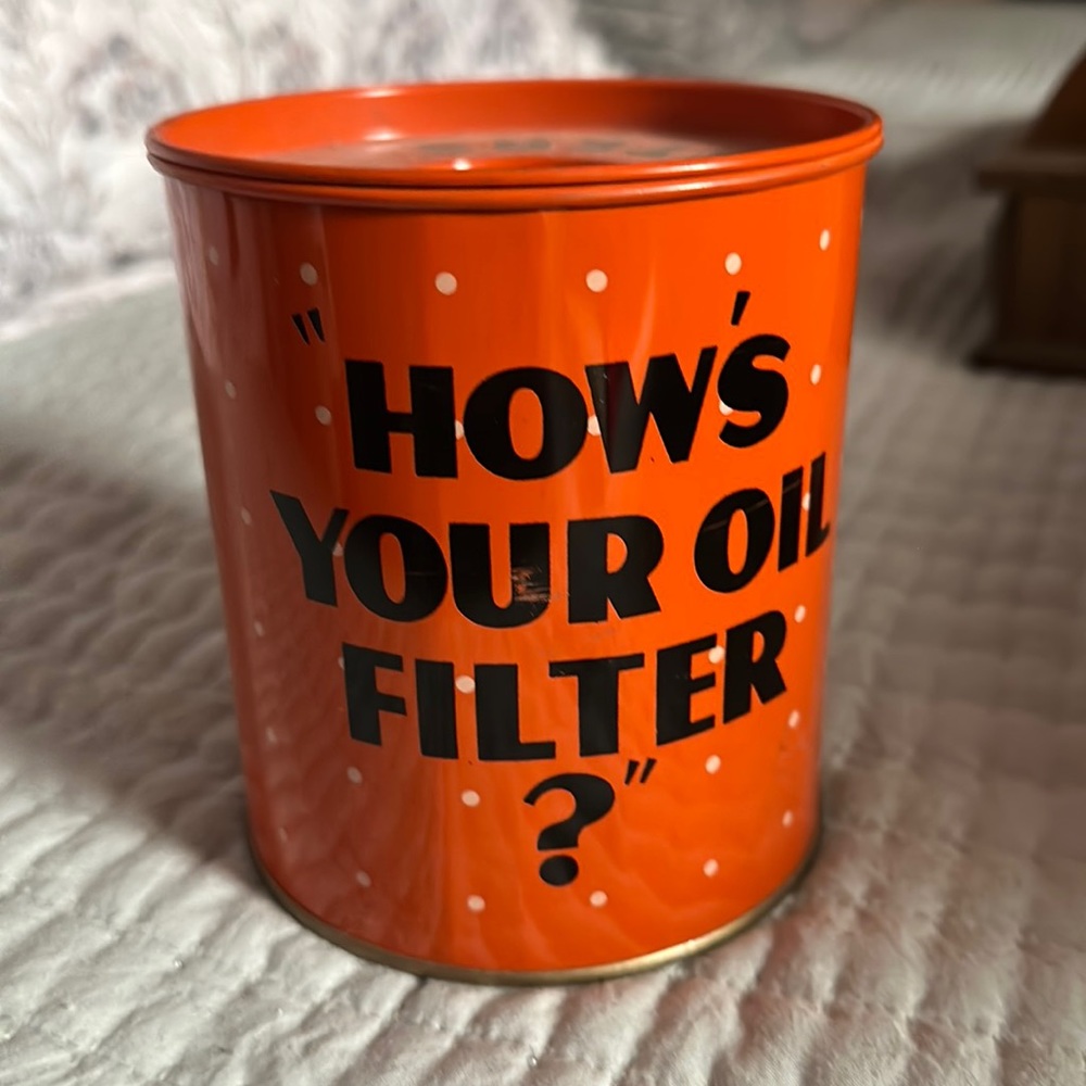 1950s/1960s vintage Fram oil filter ashtray
